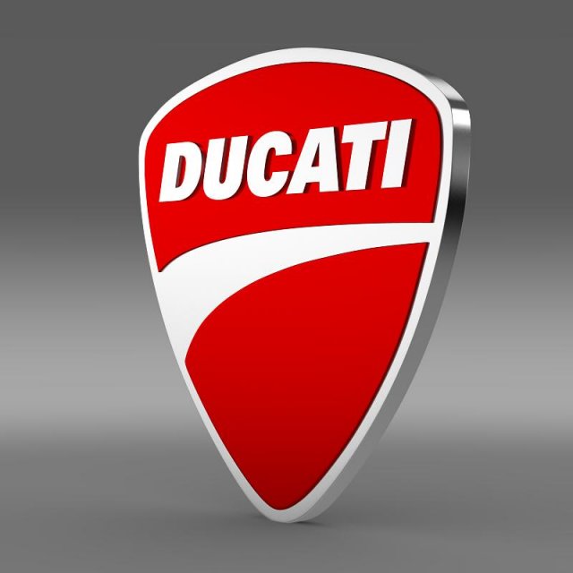 ducati 3d logo 3D मॉडल .c4d .max .obj .3ds .fbx .stl .blend 