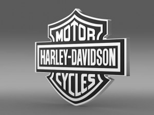 harleydavidson 3d logo 3D Model