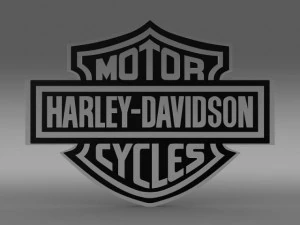 harleydavidson 3d logo 3D Model