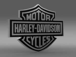 harleydavidson 3d logo Modelo 3D