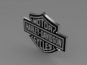 harleydavidson 3d logo Modelo 3D