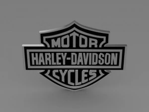 harleydavidson 3d logo 3D Model