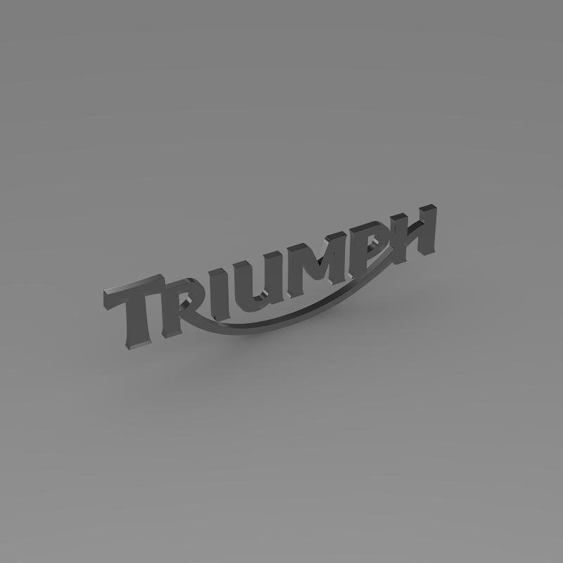 Triumph 3d Logo 3D Model in Motorcycle 3DExport