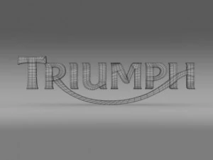 triumph 3d logo 3D Model