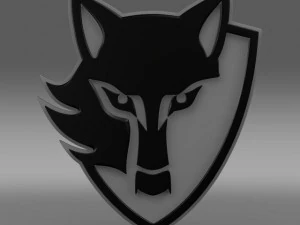e wolf logo 3D Model