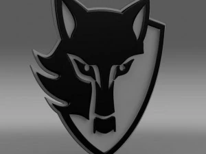 e wolf logo 3D Model