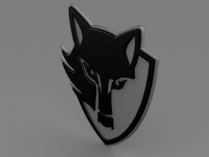 e wolf logo 3D Model