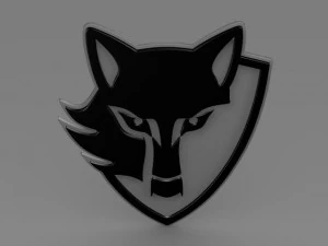 e wolf logo 3D Model