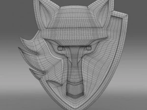 e wolf logo 3D Model