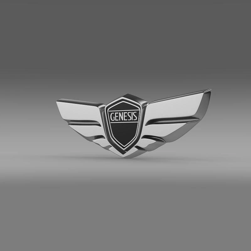 genesis logo 3D Model .c4d .max .obj .3ds .fbx .stl .blend 