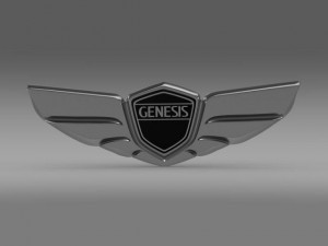 genesis logo Modelo 3D