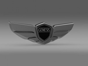 genesis logo Modelo 3D