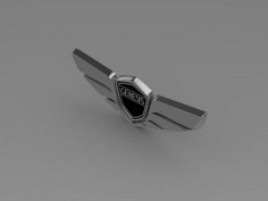 genesis logo Modelo 3D