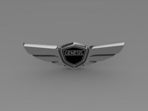 genesis logo Modelo 3D