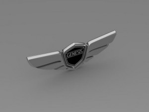 genesis logo Modelo 3D