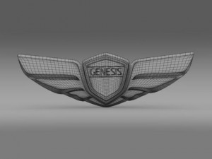 genesis logo Modelo 3D