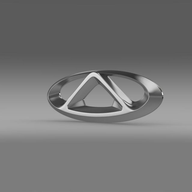 chery new logo 3D Модель .c4d .max .obj .3ds .fbx .stl .blend 