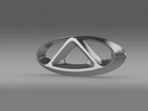 체리 새 로고 3D 모델