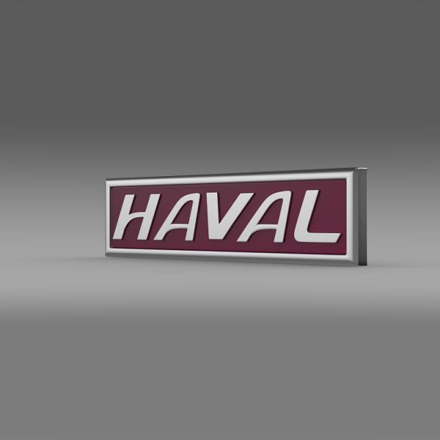 haval logo 3D Model .c4d .max .obj .3ds .fbx .stl .blend 