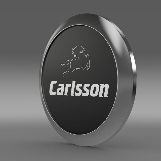 carlsson logo Model 3D .c4d .max .obj .3ds .fbx .stl .blend 