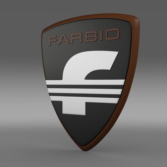 farbio logo 3D Model .c4d .max .obj .3ds .fbx .stl .blend 