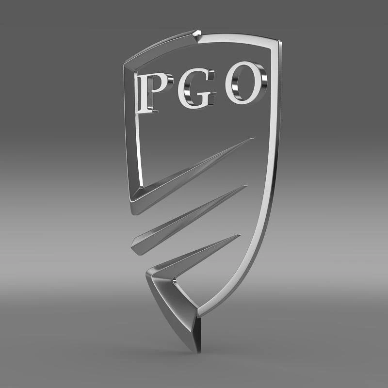 pgo logo 3D Model .c4d .max .obj .3ds .fbx .stl .blend 