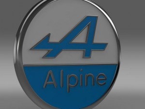 alpine logo 3D Model