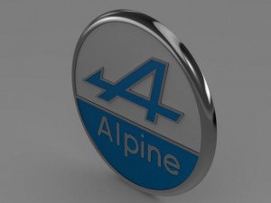alpine logo 3D Model