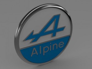 alpine logo 3D Model
