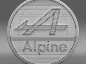 alpine logo 3D Model