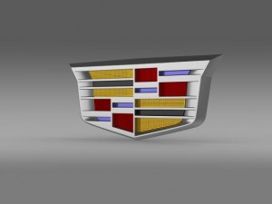 cadillac 2014 logo 3D Model