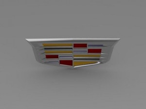 cadillac 2014 logo Model 3D