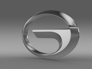 gac logo 3Dモデル