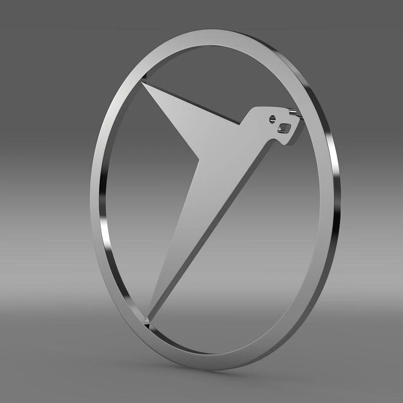 messerschmitt logo 3D Model .c4d .max .obj .3ds .fbx .stl .blend