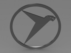 messerschmitt logo Modello 3D