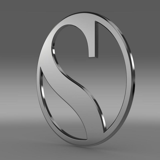 sauber logo Modelo 3D .c4d .max .obj .3ds .fbx .stl .blend 