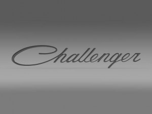 challenger logo Modelo 3D