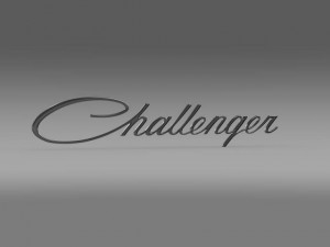 challenger logo Modelo 3D
