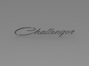 challenger logo Modelo 3D