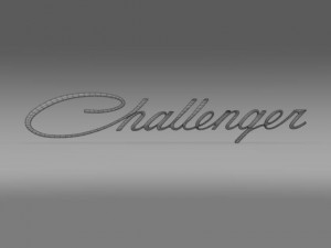challenger logo Modelo 3D