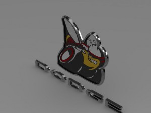 dodge bee logo 3D Model