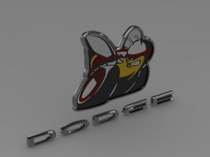 dodge bee logo 3D Model