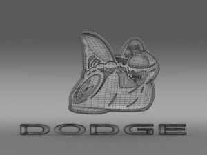 dodge bee logo 3D Model