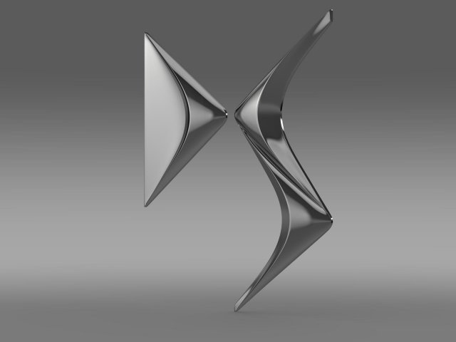 ds logo Modèle 3D .c4d .max .obj .3ds .fbx .stl .blend 