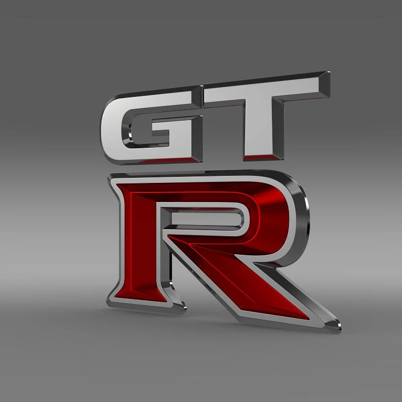 gtr logo 3D Model .c4d .max .obj .3ds .fbx .stl .blend 