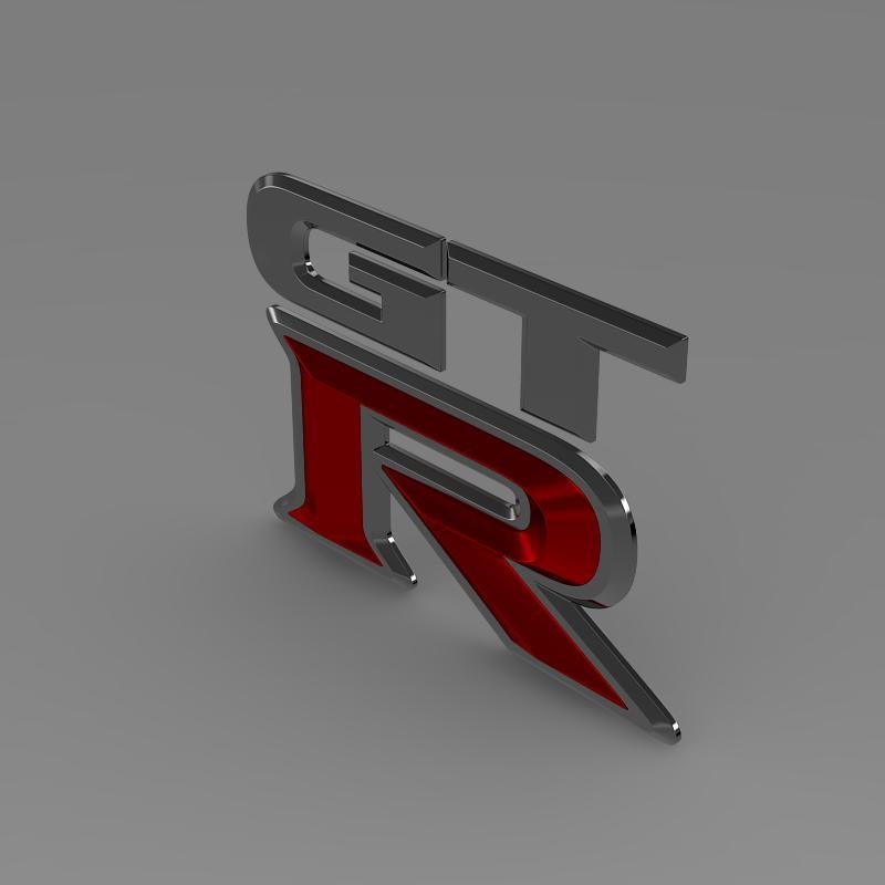 GTR logo 3D Model in Cart 3DExport