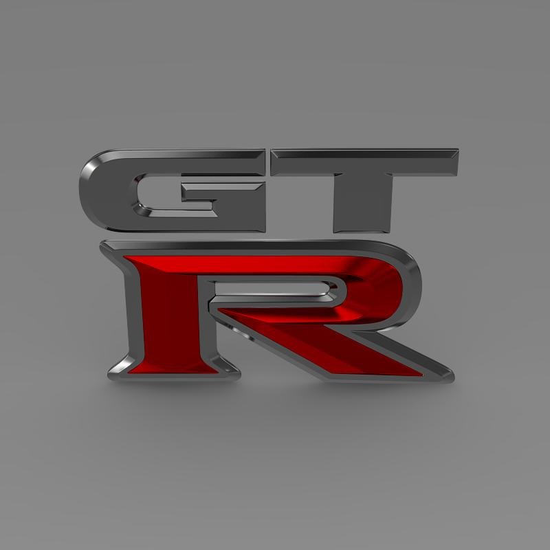 GTR logo 3D Model in Cart 3DExport