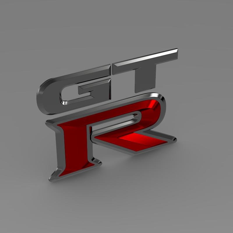 GTR logo 3D Model in Cart 3DExport