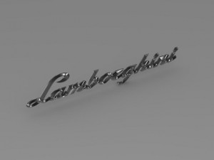 lamborghini lettering logo 3D-Modell