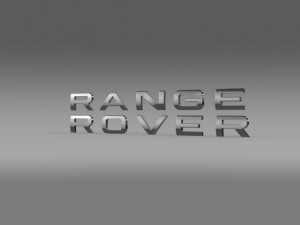 range rover lettering logo 3Dモデル
